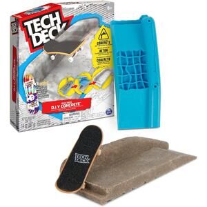 TECH DECK DIY Concrete Reusable Modeling Playset w/ Exclusive Enjoi Fingerboard